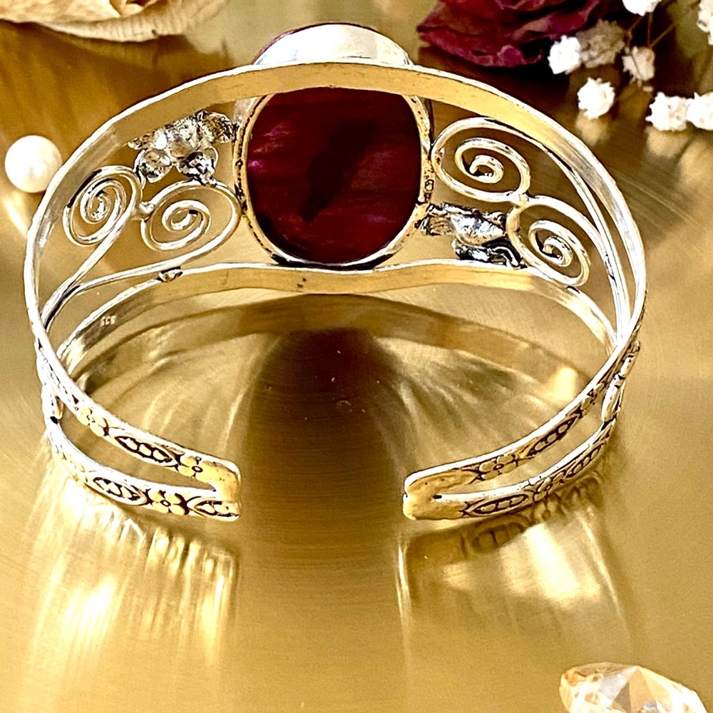 Purple Labradorite Adjustable Cuff - image 8